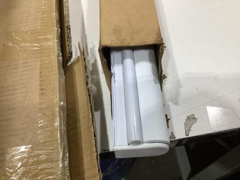 Condition photo showing As Is for Blackout Roller Shades Blinds Cordless for Windows Pull Down Room Darkening Door Blinds with Thermal Insulated Easy to Install for Living Room,Bedroom,Home,Office Bathroom White 25" W x 72" H 25"W x 72"H White