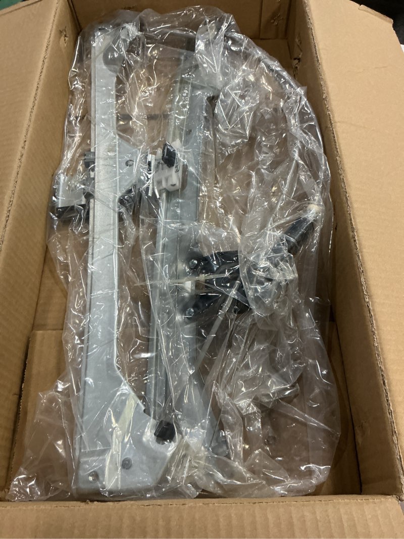 Condition photo showing As Is for 741-579 rear passenger side power window regulator with motor assembly compatible with 2000-2007 chevy silverado/tahoe/suburban/avalanche 1500 2500 3500, cadillac escalade, gmc yukon xl/sierra