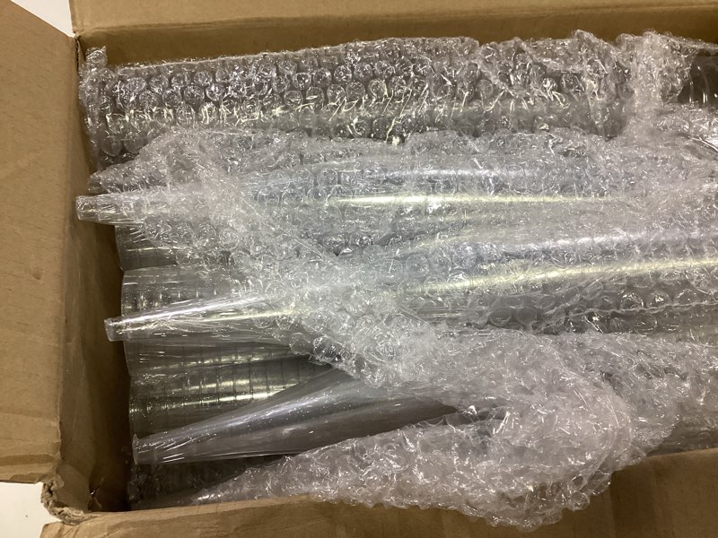 Condition photo showing New/Like New for Prestee 200 Disposable Champagne Flutes Plastic 200 Pack - Silver Glitter Champagne Flutes for Weddings, Parties, and New Year’s Eve - 4.5 Oz Plastic Silver Party Glasses Silver Glitter 200 Count (Pack of 1)