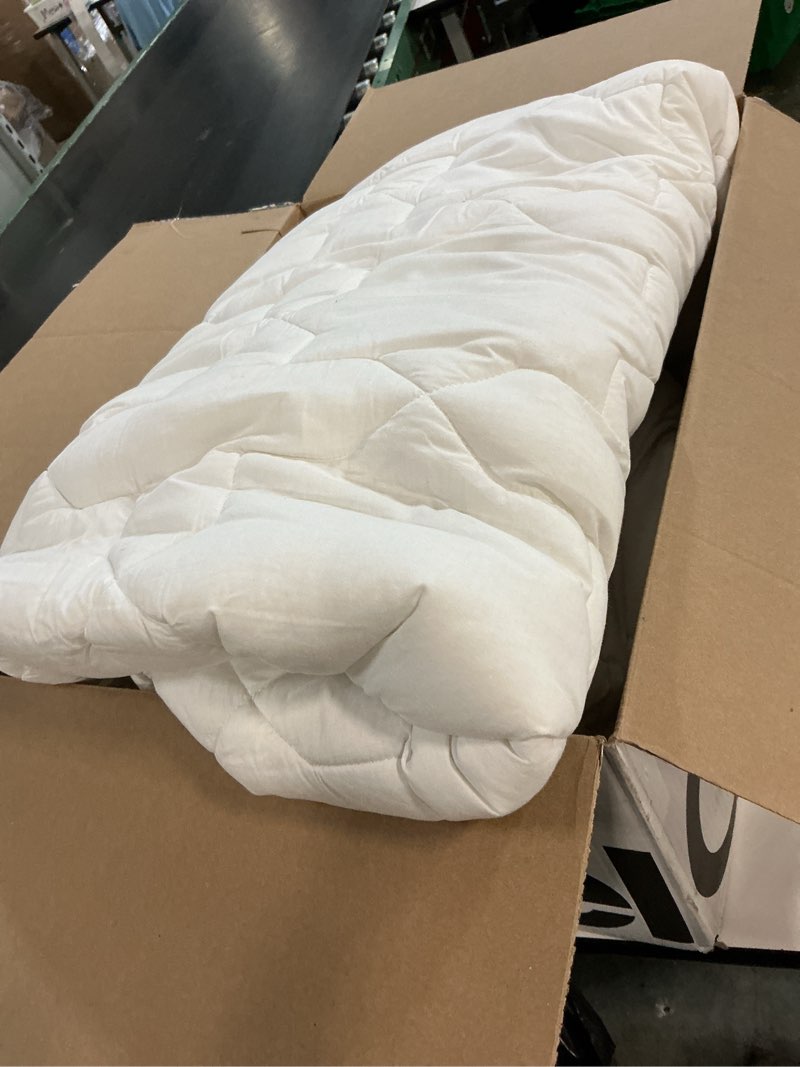 Condition photo showing As Is for ((similar ))utopia bedding comforter duvet insert, quilted comforter with corner tabs, box stitched down alternative comforters queen size (white)