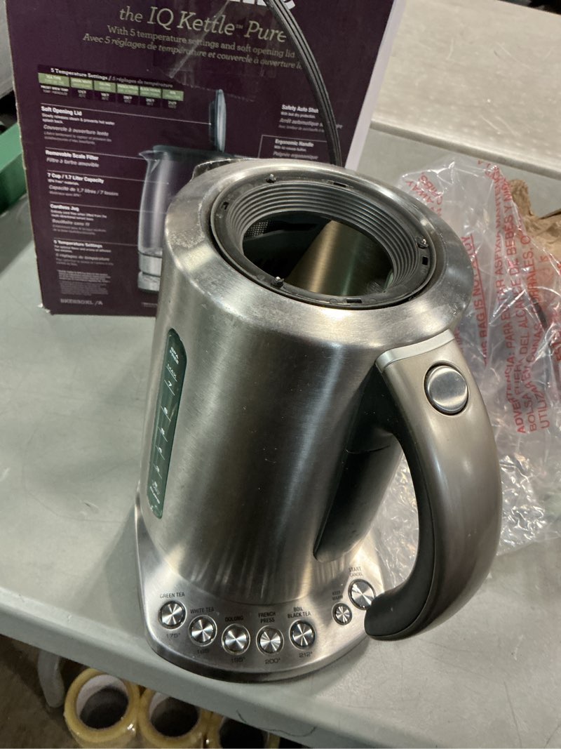 Condition photo showing As Is for Breville BKE820XL IQ Kettle Water Heater, 7 Cup, Brushed Stainless Steel