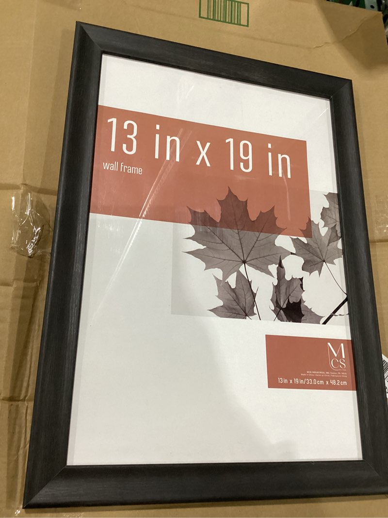 black frame 13in x 19”