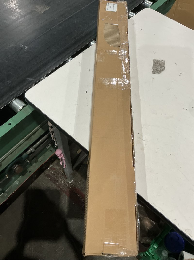 Condition photo showing As Is for (used)wood-grain style telescoping curtain rod