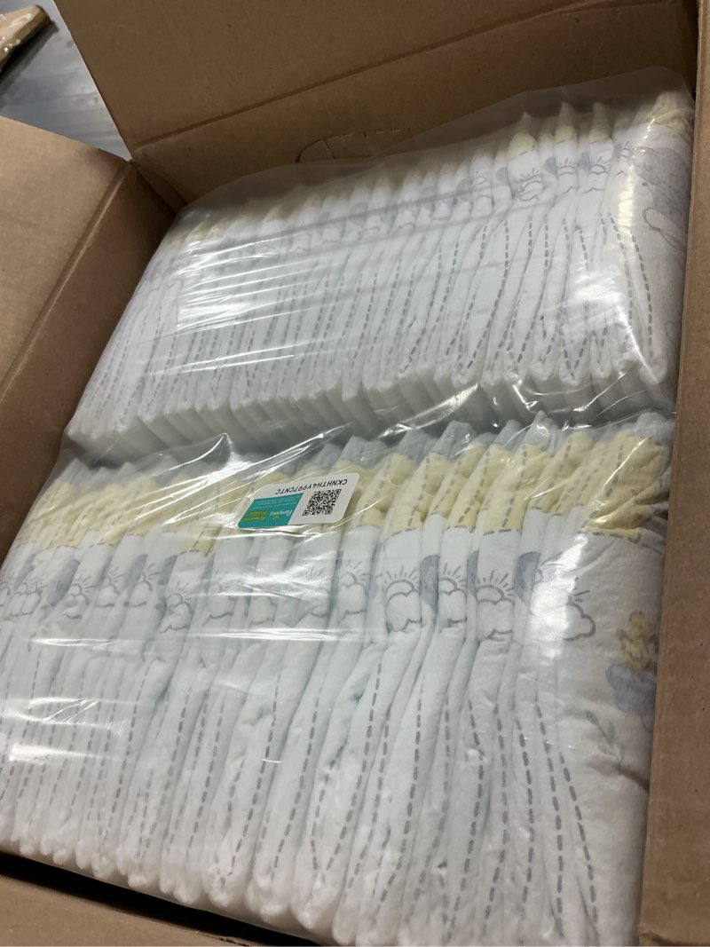 Condition photo showing New/Like New for pampers swaddlers diapers, size 1 (8-14 lbs), 198 count, absorbent, keeps baby dry and comfortable, skin safe disposable baby diaper (packaging may vary) size 1 198