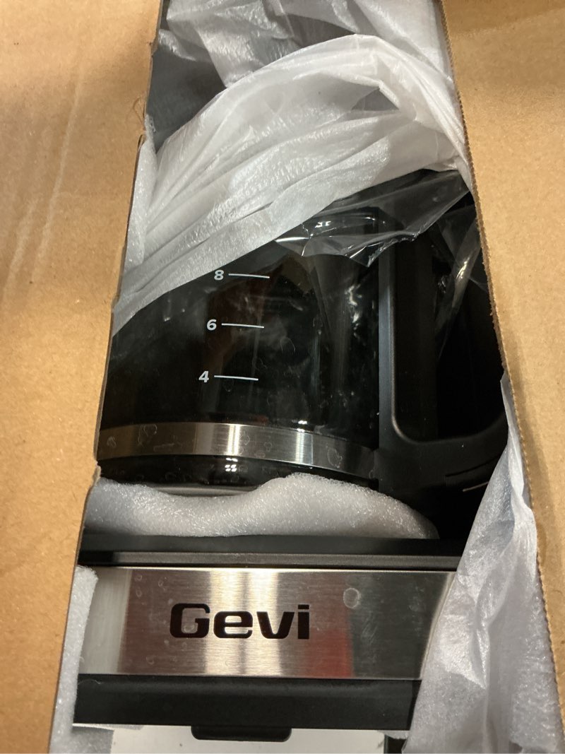 Condition photo showing Good Condition for gevi 14-cup drip coffee maker, strong brew, glass carafe, 2h warm silver | 14-cup drip maker for normal & strong brew, 2h keep warm, pause & serve, auto shut-off for home & office, glass carafe