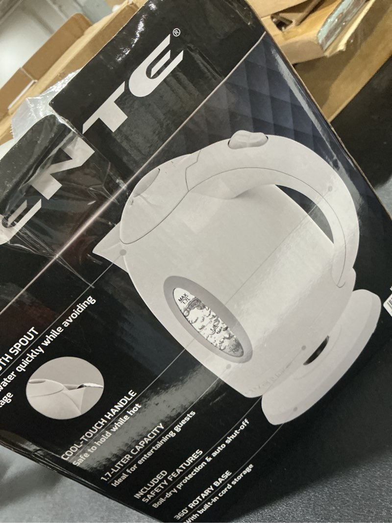 Condition photo showing Good Condition for OVENTE Electric Kettle, 1.7L Fast Boiling Water Heater for Coffee or Tea, BPA Free with Water Level 