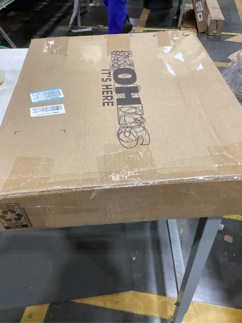 Condition photo showing As Is for homykic bamboo freestanding dog gate, no assembly pet gate indoor, 24”h x 75”w extra wide foldable p