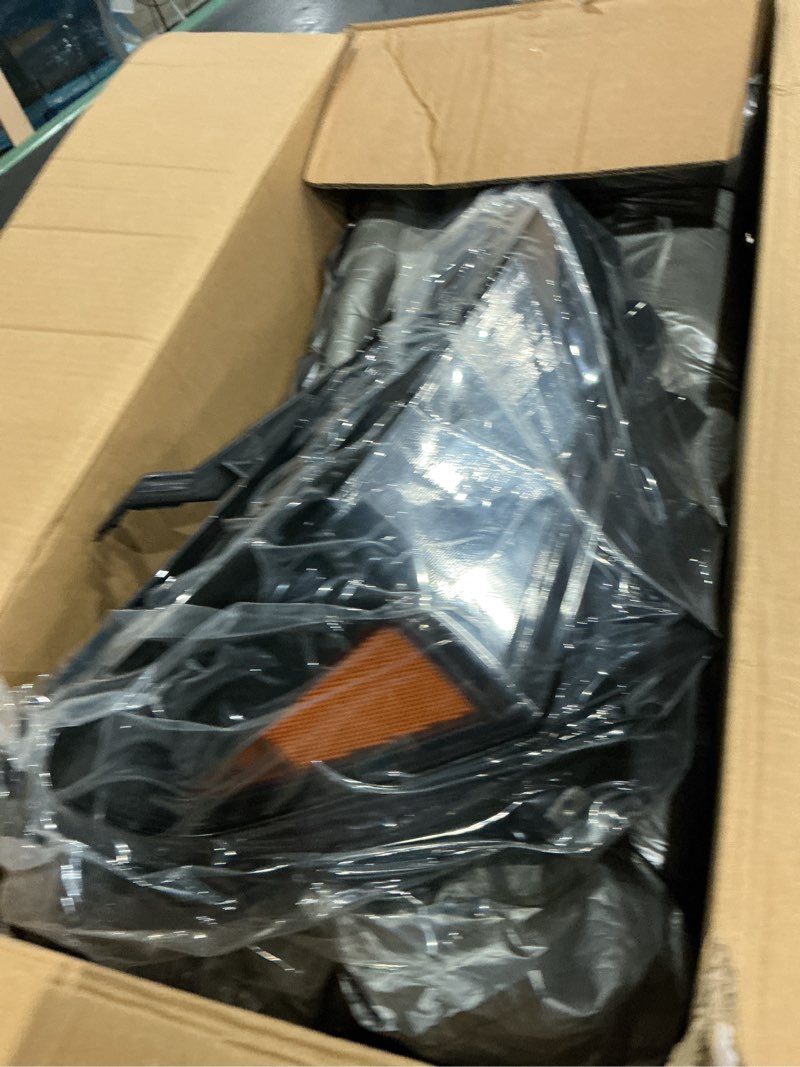 Condition photo showing As Is for fione halogen headlight compatible with chevy colorado lt/work truck/trail boss 2023 2024 2025 headlamp assembly w/bulb 87818227 85045267 gm2503545 right(passenger)