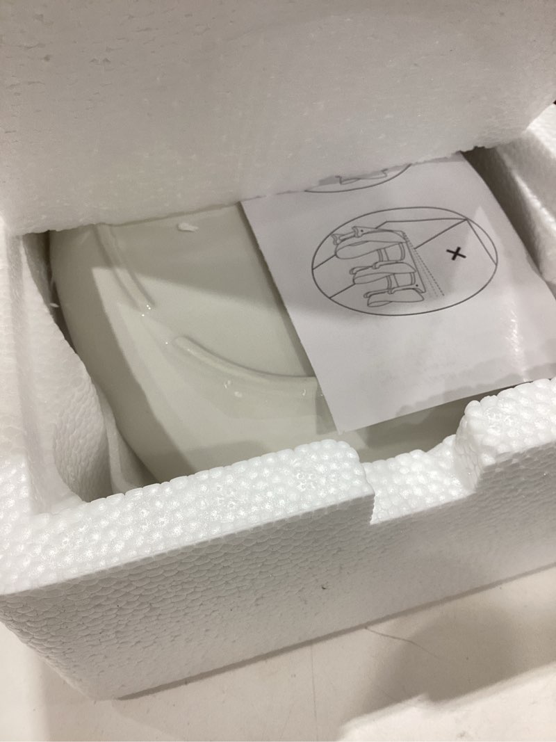 Condition photo showing Good Condition for seven sparta fruit bowl for kitchen counter - 3 tier ceramic serving bowls with bamboo stand, tiered fruit basket for fruit vegetable storage, cake, dessert, nuts, snack, salad (dishwasher safe)