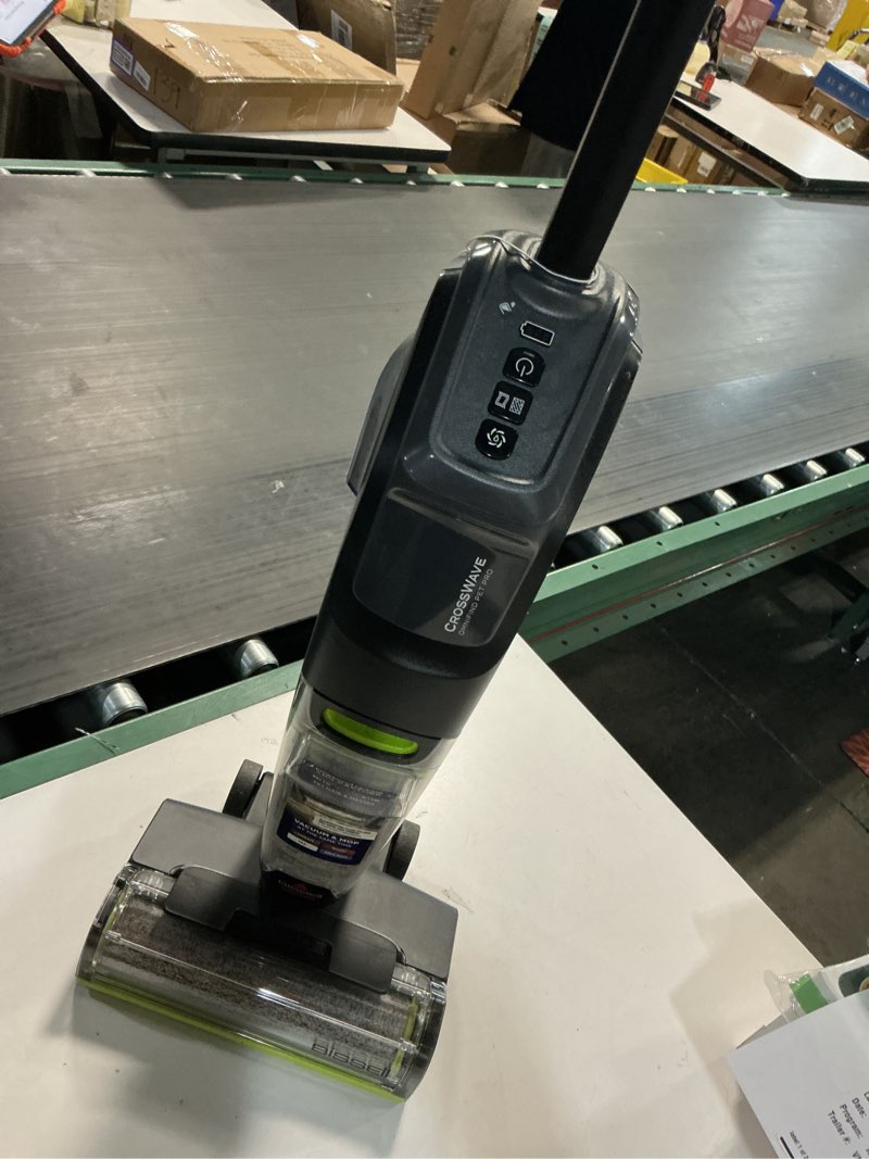 Condition photo showing Good Condition for ( similar ) Bissell CrossWave OmniFind Cordless Wet Dry Vacuum Mop with FurFinder Headlights, All-in-One Floor Cleaner with Powerful Suction for Hard Floors and Rugs, 3967F