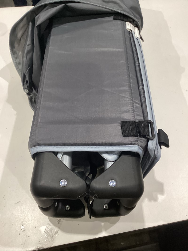 Condition photo showing Good Condition for dream on me nest portable playard , award-winning lightweight travel playpen for baby. quick fold, mesh sides, foldable mattress pad, no-tool assembly, meets astm/cpsc standards -grey