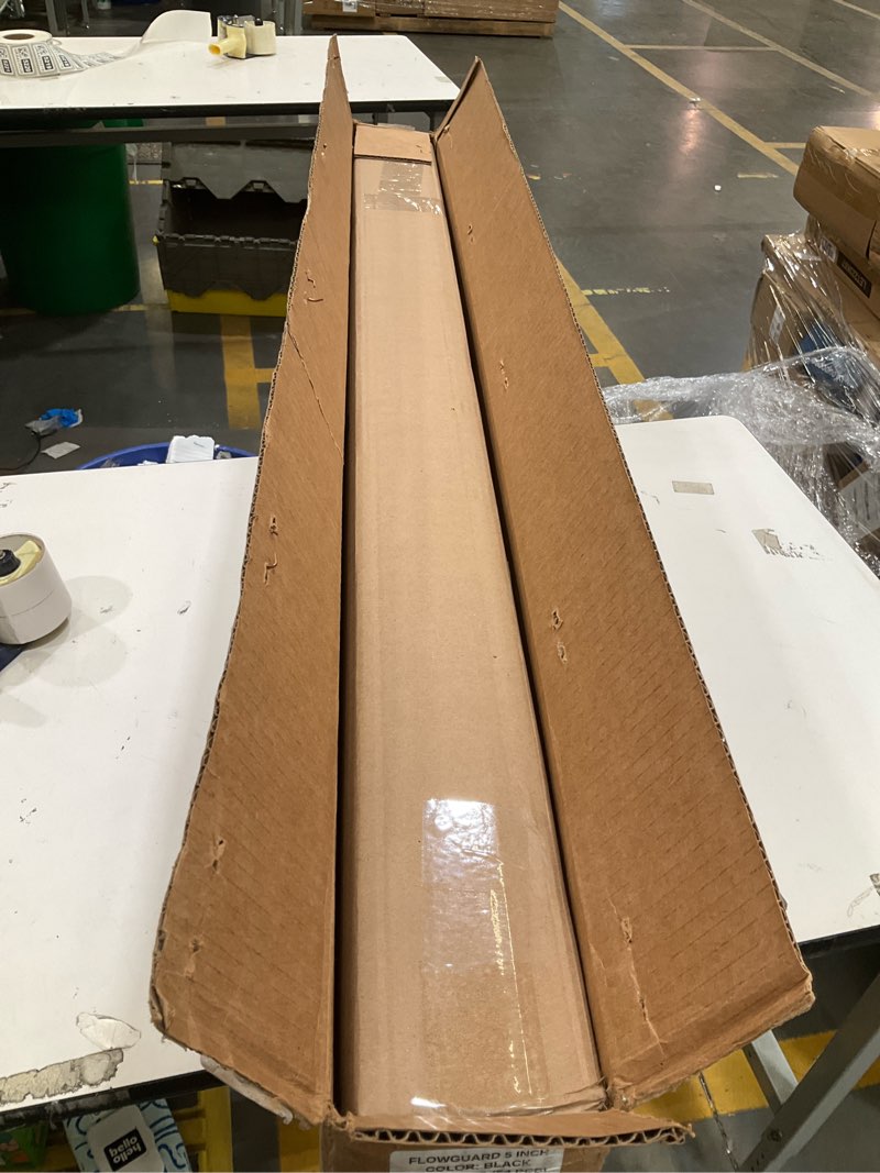 Condition photo showing New/Like New for flowguard usa made professional diy 5 inch 50-year gutter cover system - thermal thaw black - aluminum gutter guards - 102 feet - by flexxpoint 102' black