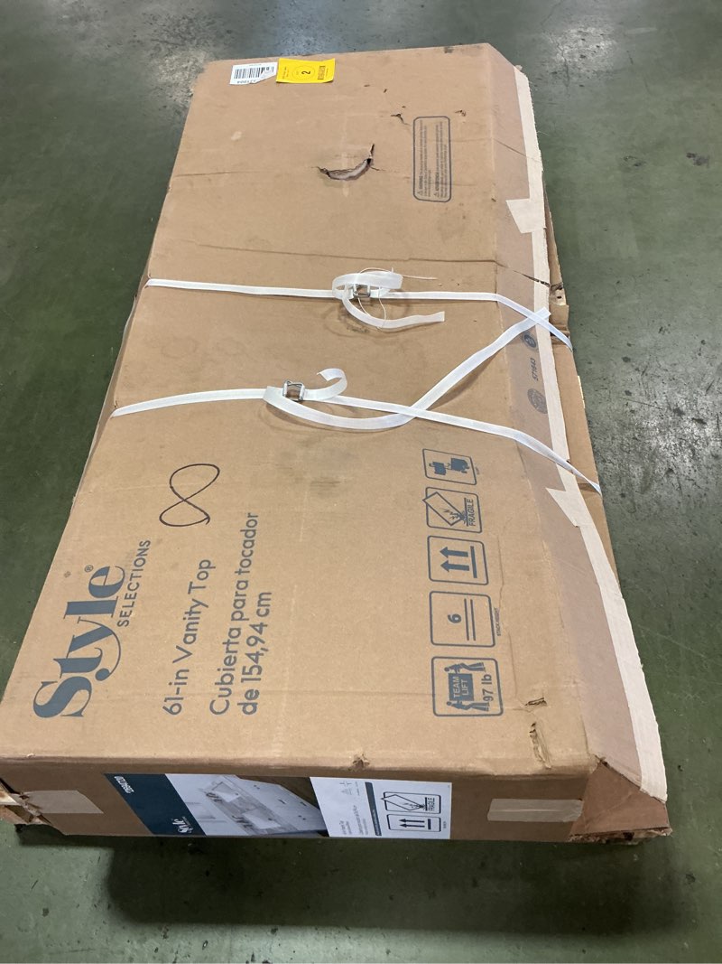 Condition photo showing As Is for 6l-in Vanity Top Solstice Stone Effects 154,94 cm