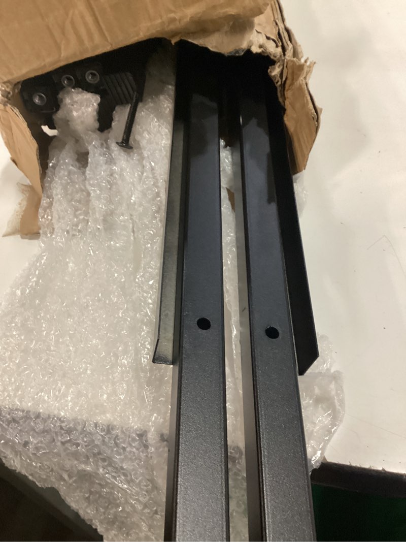 Condition photo showing New/Like New for heavy duty slide-in folding a-frame sidewalk sign 24x36 inch black coated steel metal double-sided,only frame,no poster board