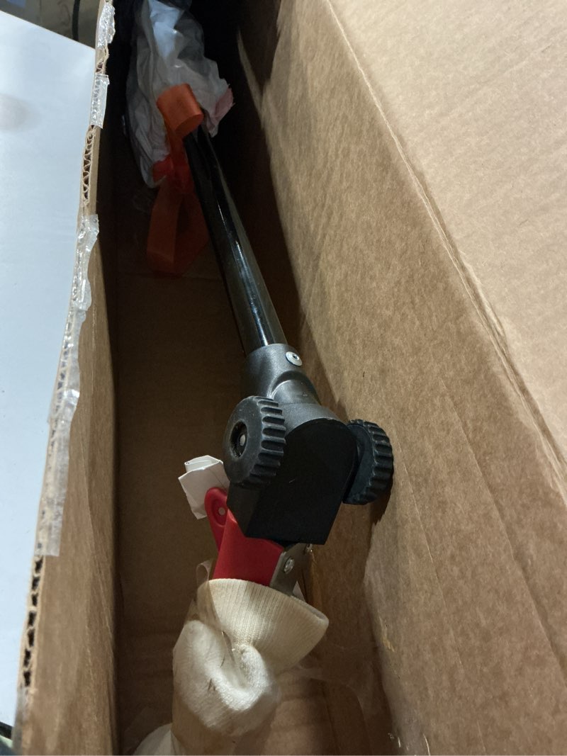 Condition photo showing As Is for TABOR TOOLS GS01A Long Handle Grass Shears with Wheeled Support, 180° Blade Swivel, SK5 Heat-Treated Steel Blades, Chrome Plated, 38" Grass Clippers For Easy Upright Trimming, and Durable Steel Handle