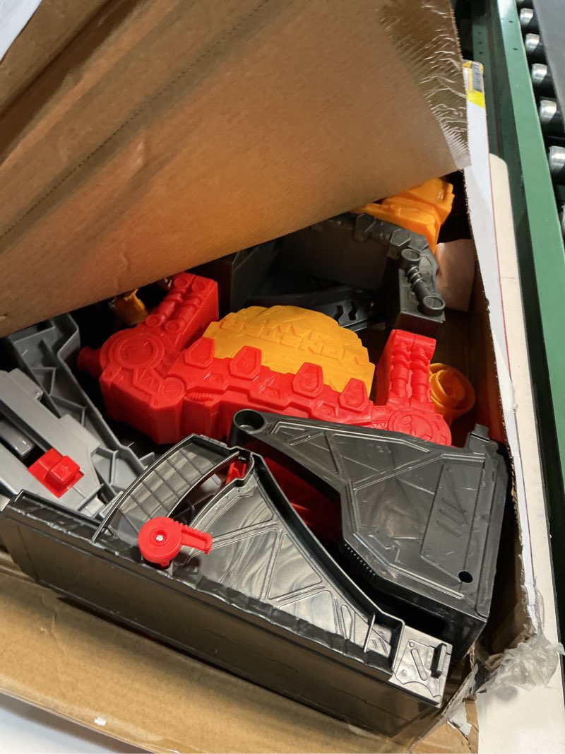 Condition photo showing As Is for Monster Jam Smash & Bash SmashBot Playset with Launcher, Exclusive 1:64 Scale Monster Truck, 15-Inch Repairable Robot, Kids Toys for Boy and Girls Ages 3 and up