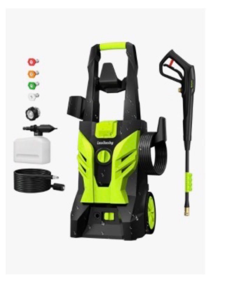 Pressure Washer, Power Washer with 4 Quick Connect Nozzles, High Pressure Cleaning Machine with Foam