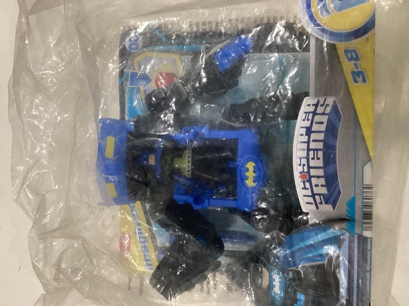 Condition photo showing New/Like New for fisher-price imaginext dc super friends batman toy, robo command center playset & figures, detachable 10-inch robot for kids ages 3+ years