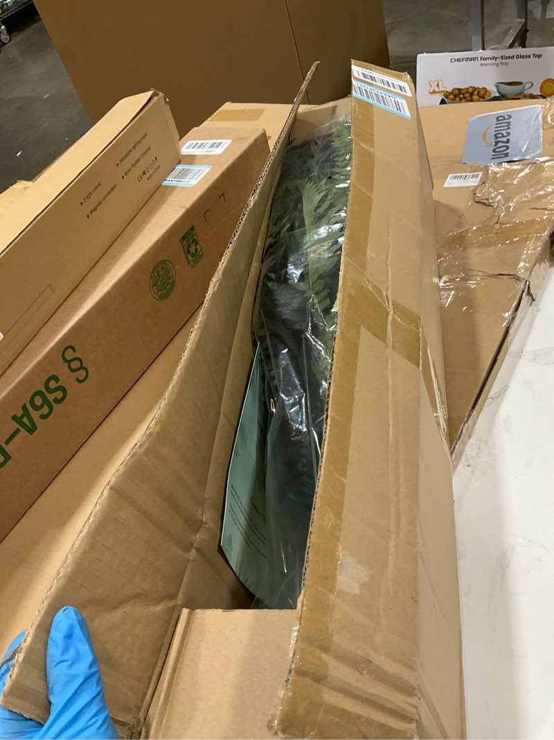 Condition photo showing Good Condition for MARTINE MALL 48 inch 133 Leaves Fake Ferns Artificial Ferns for Outdoors Look Real, Large Faux Boston Ferns for Outdoor Planter Realistic UV Resistant Artificial Faux Plants Outdoor for Porch Patio 1PCS Green & Yellow
