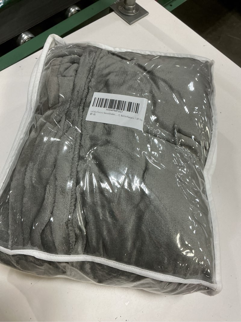 Condition photo showing New/Like New for Electric Heated Blanket Full Size 72×84, Breathable & Luxurious Flannel,Soft Warm Gift with Over-Heat Protection,4 Heating Levels & 10 H Auto Shut Off, Machine Washable, Light Grey 01 - Light Grey 72"x84" (Full Size)
