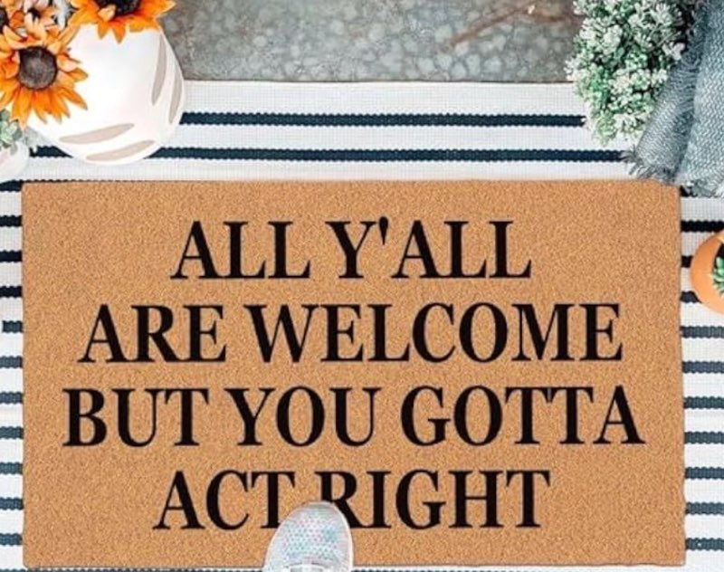 xlqhyh funny doormat front door entryway outdoor heavy duty porch welcome mat - brown house warming 