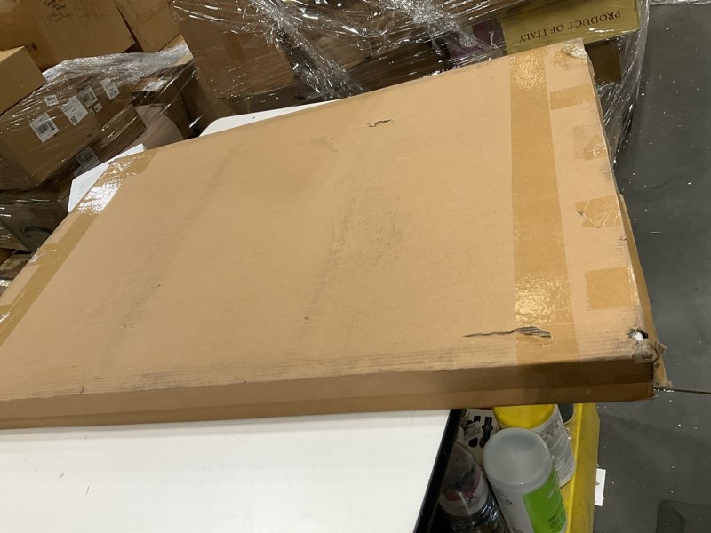 Condition photo showing Good Condition for DUWQU 3 Piece Large Black and Gold Abstract Canvas Wall Art, Modern Black Gold and White Wall Decor,