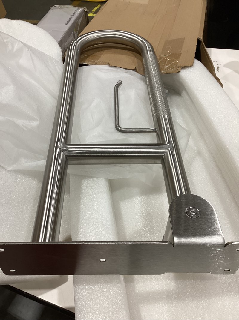Condition photo showing Good Condition for 29.5 inch stainless toilet safety rails,disabled flip-up bathroom grab bar with paper holder,toilet handrails hand grips handle shower assist aid, wochitv handicap grab bars for elderly 29.5 in toilet grab bar