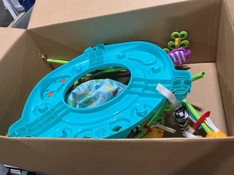 Condition photo showing Good Condition for Baby Einstein Ocean Explorers Curiosity Cove 2-in-1 Educational Activity Jumper and Floor Toy, Max weight 25 lbs., Ages 6 Months+, Unisex