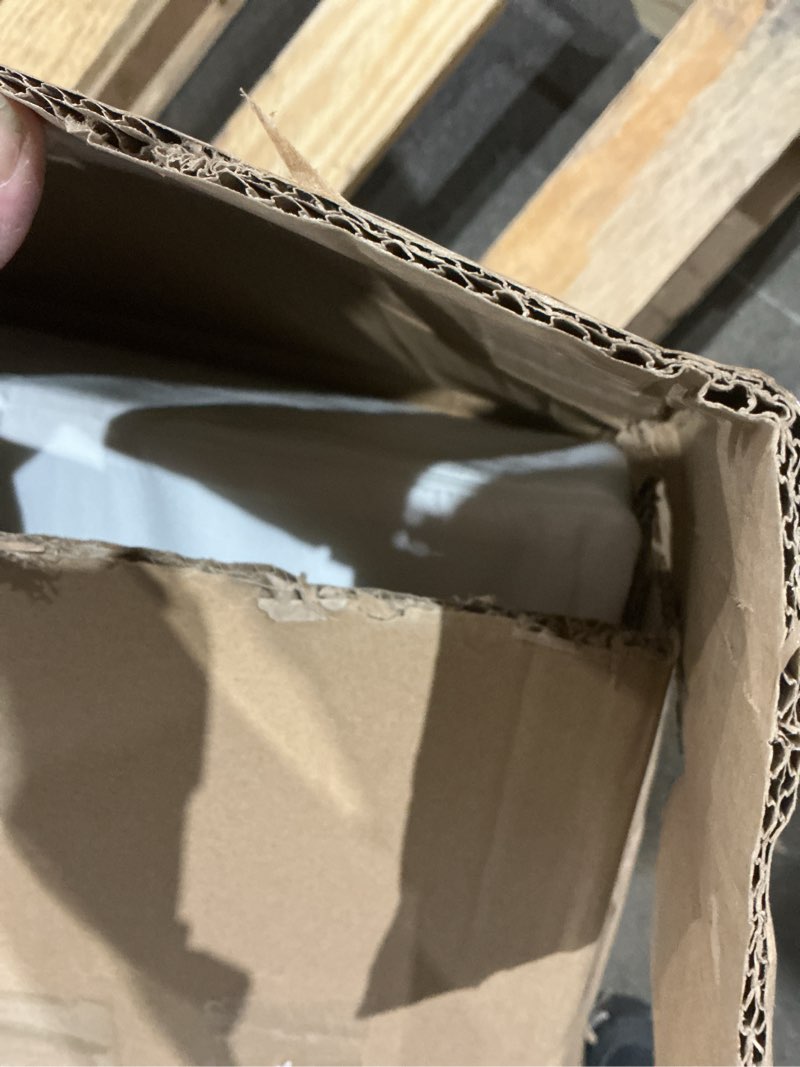 Condition photo showing As Is for HOMBYS Memory Foam Couch Cushion Replacement, High Density Upholstery Foam Wrapped with Memory Foam & Polyester Batting, Sofa Cushions Inserts with Dacron Fiber Layer,with Removable Cover,6"x24"x27" White 6 inch Thick-24"x27"