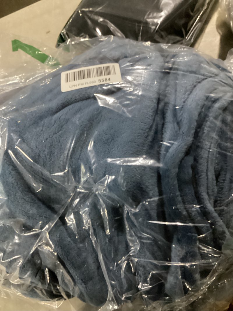 Condition photo showing Good Condition for Bedsure GentleSoft Fleece Blankets Queen Size Mineral Blue - Bed Blanket Soft Lightweight Plush Fuzzy Cozy Luxury Microfiber, 90x90 inches Mineral Blue Queen (90" x 90")