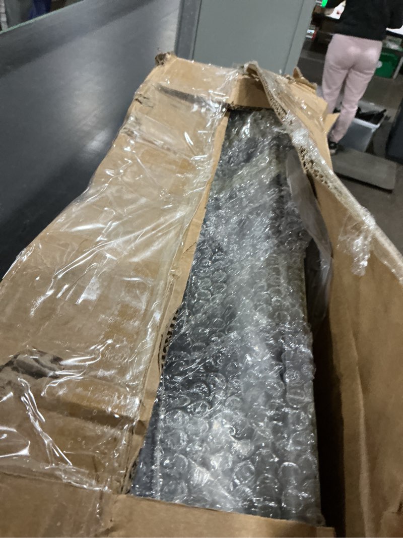 Condition photo showing As Is for Enclosed Stainless Steel Cat Litter Box with Odor Control, Modular Design with Drawer and Flip Door, Easy to Clean and Wash,Non-Stick Interior,Extra Large Size Fits All Cats(Dark Grey)