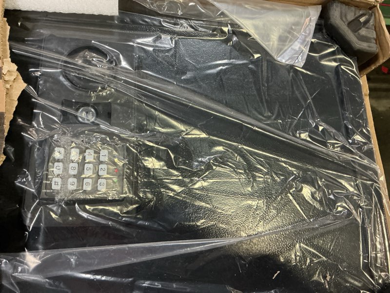 Condition photo showing Good Condition for 33.46" Tall Sturdy Wall Safes Between the Studs 16" Centers, Fireproof in Wall Safe with Removable Shelf, Combination Lock Hidden Safe for Money Jewelry Passport Documents 33.46" Tall Black Lock