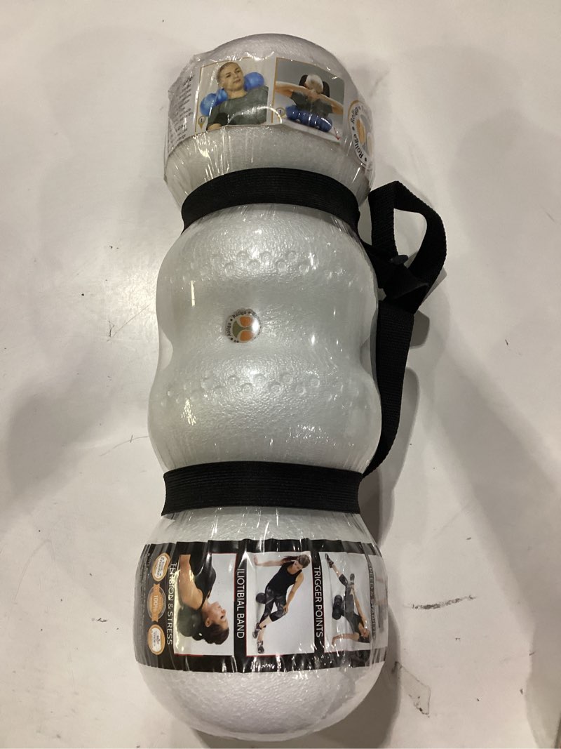 Condition photo showing New/Like New for rollga foam roller lite - high density foam roller for back pain relief, deep tissue massage & muscle recovery. physical therapy exercise tool for neck, back, legs, & feet. yoga & pilates roller white