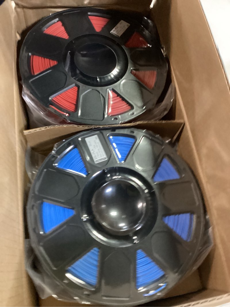 Condition photo showing Good Condition for Creality 2kg Black & White PLA 1.75mm Filament Bundle for 3D Printing with No-Tangling Strong Bonding and Overhang Performance, Accuracy +/- 0.02mm