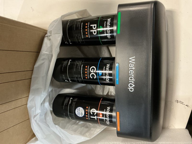 Condition photo showing Good Condition for Waterdrop TSA 8 Layer Under Sink Water Filter System, Under Sink Water Filtration System, Reduces PFAS, PFOA/PFOS, Fluoride, Chlorine, Bad Taste & Odor, NSF/ANSI 42 Certified Element, USA Tech No Extra Faucet-Chlorine and Fluoride Reduction 1 Count (Pack of 1)