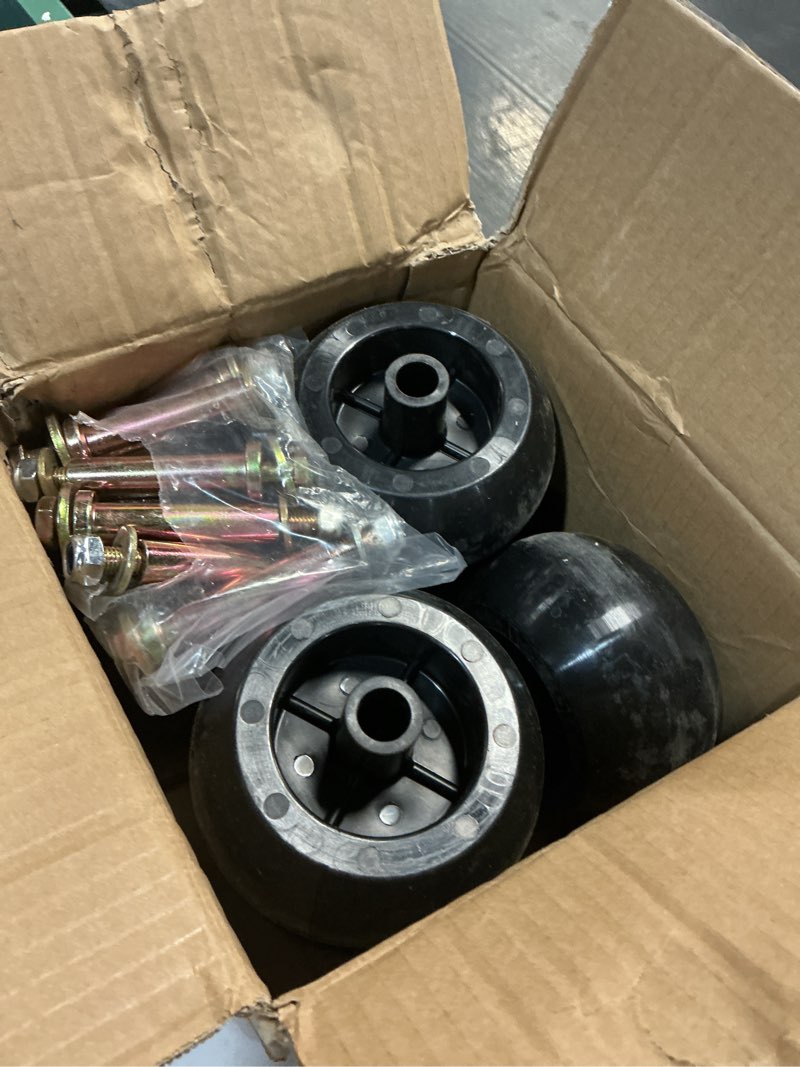 Condition photo showing Good Condition for 6pcs lawn mower anti scalp deck wheel kit compatible with bad boy 022-5234-98 exmark 103-3168 103-4051 103-7263 1-603299 & many bore 5/8” wheel size