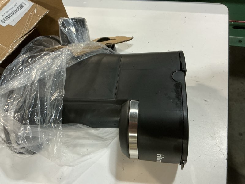 Condition photo showing As Is for horavie small single serve coffee maker for k cup and grounds, fast brew one cup coffee machine with one button, 6 to 12 oz. brew sizes, perfect for home and travel, black black 9.45 inches