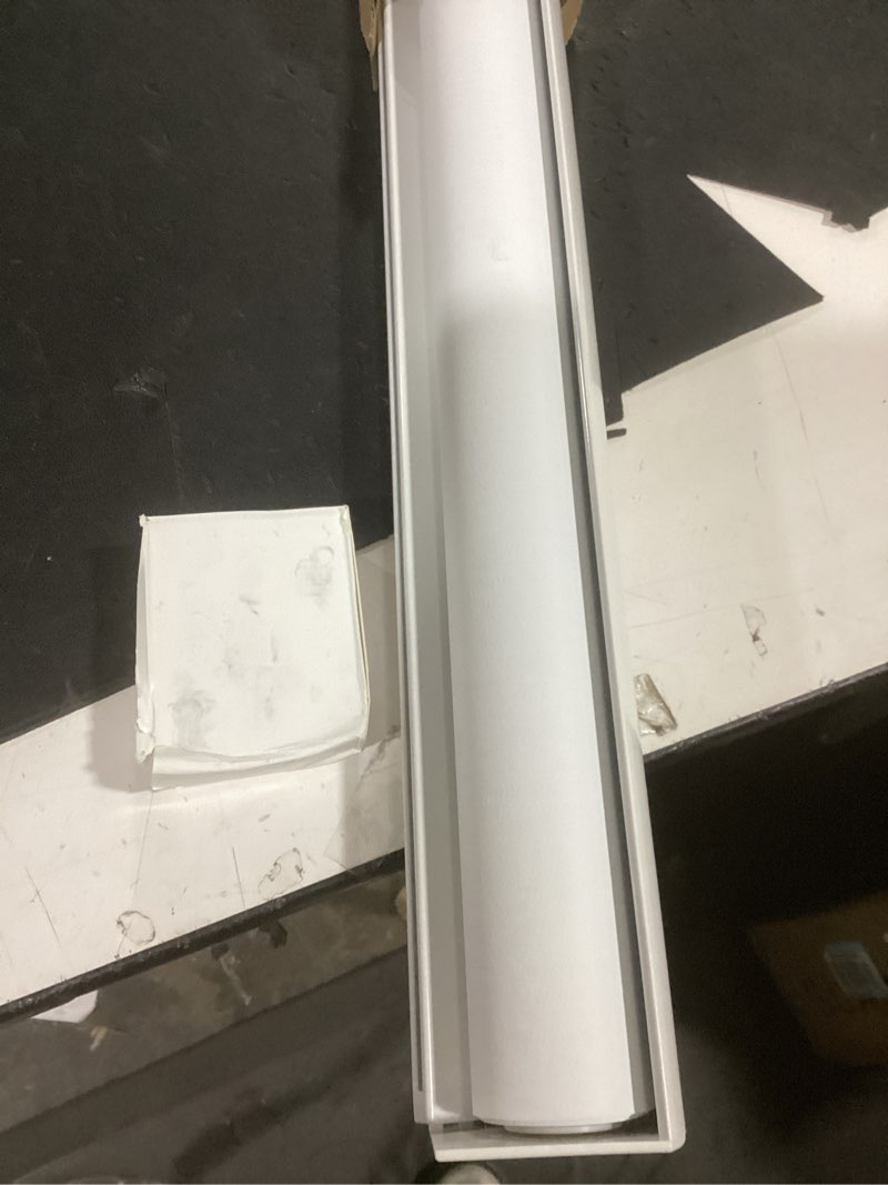 Condition photo showing New/Like New for chrisdowa cordless blackout roller shades for windows, striped free-stop window blinds with privacy, thermal insulated window shades for home, office and door. white, 58" w x 72" h 58"w x 72"h white