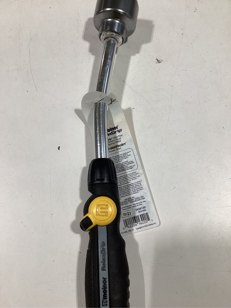 Condition photo showing As Is for melnor relaxgrip 1-pattern shower wand