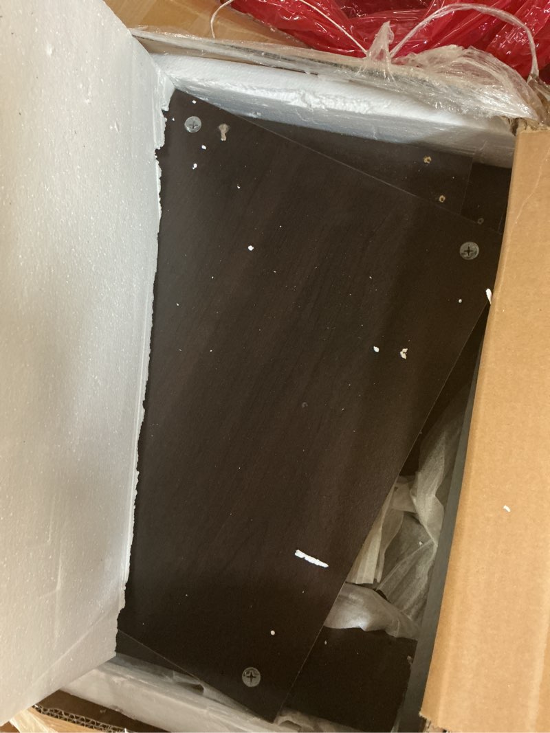 Condition photo showing As Is for feandrea litter box enclosure for 2 cats, hidden litter box furniture with storage cabinet, double r