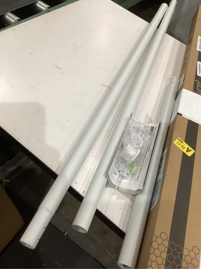 Condition photo showing Good Condition for tension curtain rod by ezfurni,42-123 inches,heavy duty tension rods for windows, no drilling adjustable curtain rod for patio, hold up blackout curtains and non slip, white white 42-123 inch 1set
