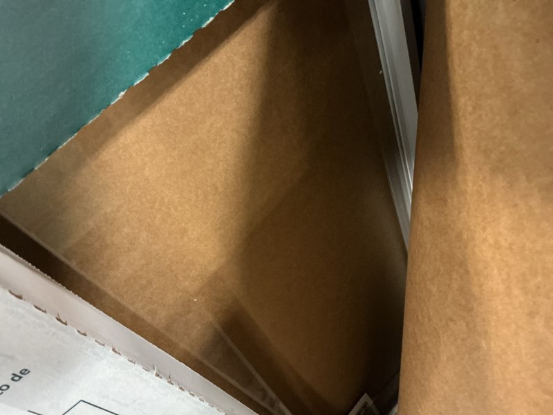 Condition photo showing Good Condition for 22 in. x 36 in. add-on enclosed aluminum blinds in white for steel and fiberglass doors with raised frame around glass