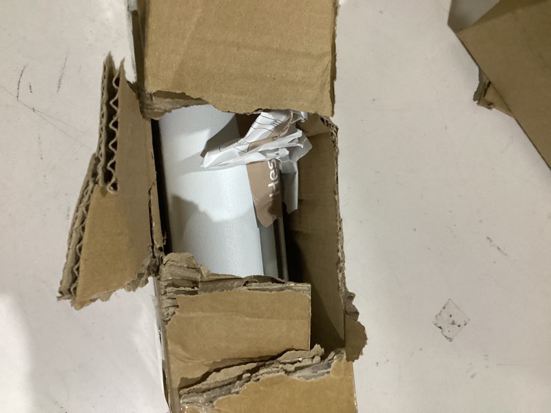 Condition photo showing Good Condition for HESTIA No Drill Cordless Blackout Roller Shades Screwless Waterproof Shower Window Blinds, Auto-Retraction Easy Install Blind for Bathroom/Kitchen/Office/Exterior, White, 27" W x 54" H 27"W x 54"H Signal White