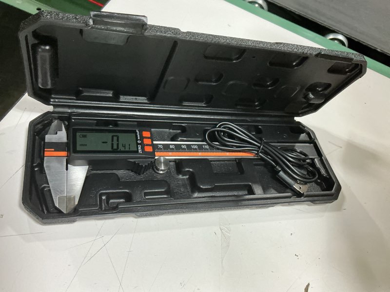Condition photo showing Good Condition for preciva digital caliper - rechargeable stainless steel micrometer with ip54 protection | auto-off, large lcd screen & inch/metric conversion | precision measuring tool 6inch/150mm