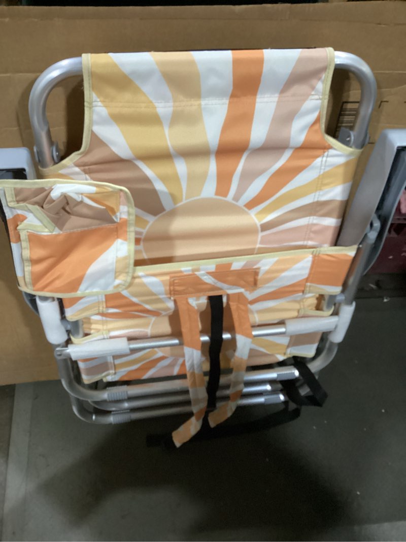 Condition photo showing As Is for backpack beach chair