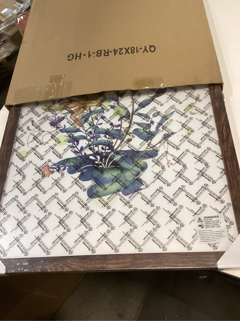 Condition photo showing Good Condition for BESCRCL 12x16 Picture Frame Wall Hanging Poster Frames, Brown, 1 Pack Brown 12x16