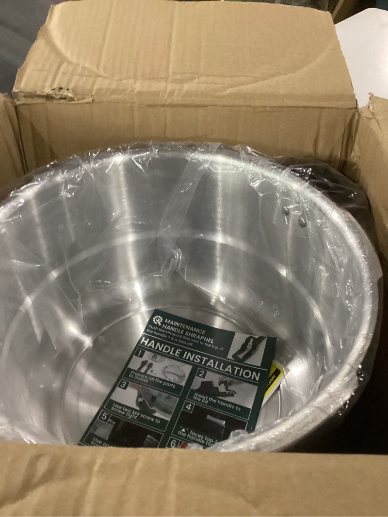 Condition photo showing Good Condition for wantjoin 11qt aluminum pressure cooker w/release valve & multiple protective devices,pressure canner compatible with gas & induction cooker,canner rack included 11 quarts