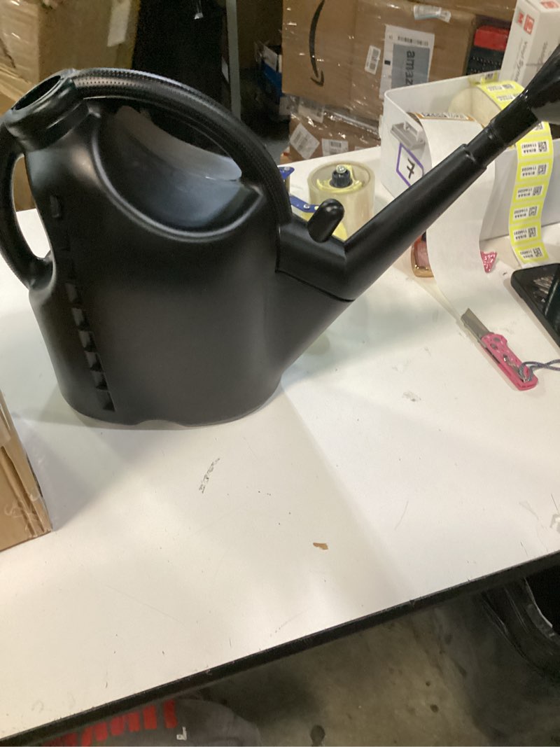 Condition photo showing Good Condition for Chapin 48000 Watering Can, Garden, Indoor and Outdoor Plants, Recycled Plastic, Made in USA, Black, 0.5 Gallon (2.3 Liters)