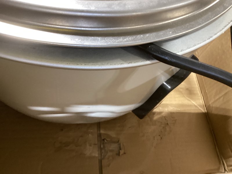 Condition photo showing As Is for Aroma Housewares 60-Cup (Cooked) (30-Cup UNCOOKED) Commercial Rice Cooker (ARC-1033E),White