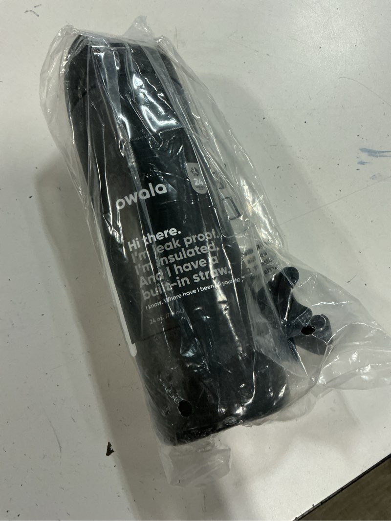 Condition photo showing Good Condition for owala freesip insulated stainless steel water bottle with straw, bpa-free sports water bottle, great for travel, 24 oz, very, very dark | insulated, with straw, for sports, travel, and school, bpa-free very, very dark 24 ounces